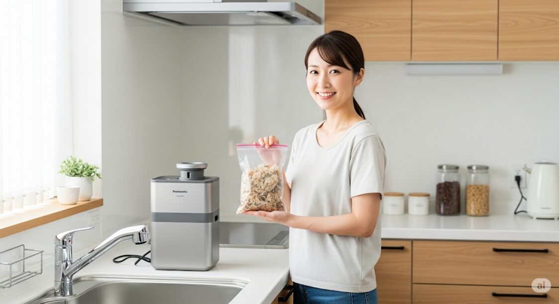 パナソニック生ごみ処理機で魚の骨を賢く処理