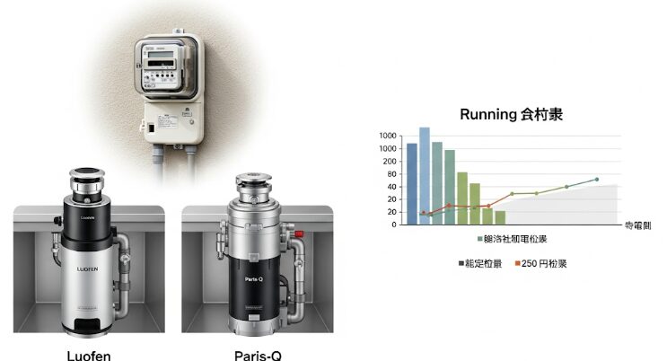 電気代とランニングコストをチェック