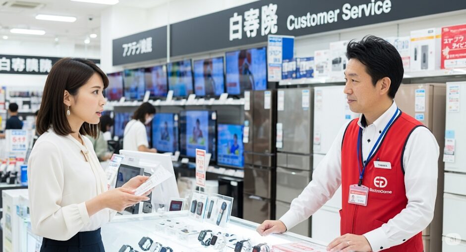 エディオンの店舗での販売状況