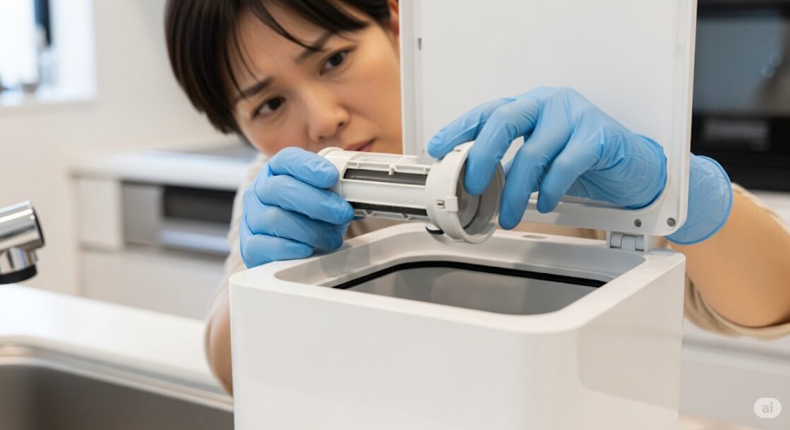 生ごみ処理機ルーフェンの自分でできる異音のチェック方法